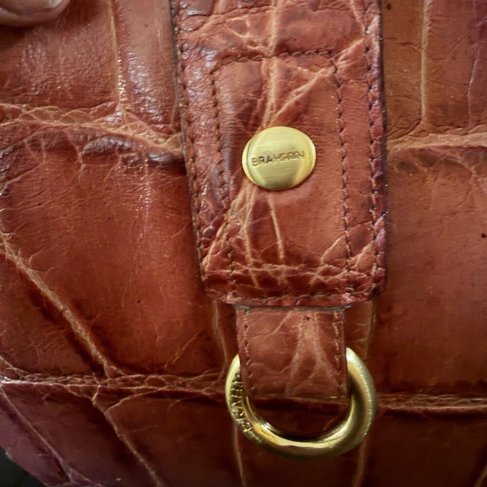 Brahmin Crocodile Leather Shoulder Bag - Picture 7 of 8
